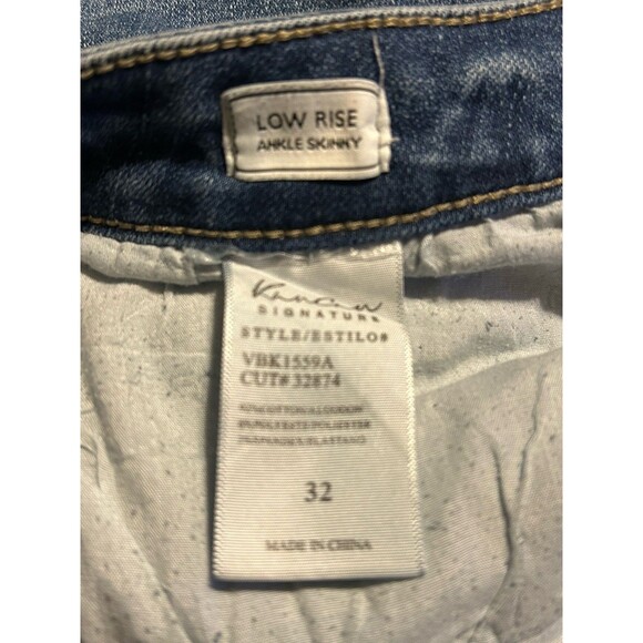 KanCan Signature Low Rise Ankle Skinny Jeans Women’s Size 32  Distressed Hem - Picture 8 of 8